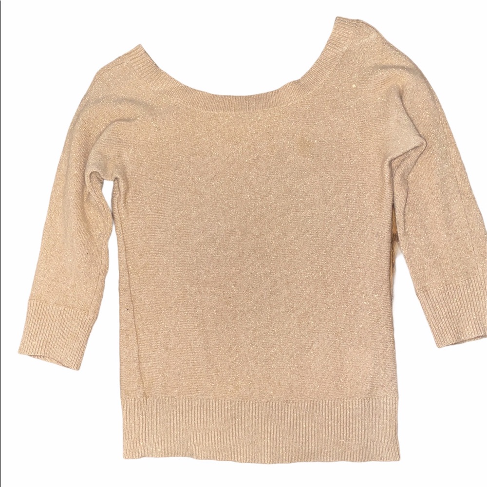 Banana Republic Sparkly Gold Sweater